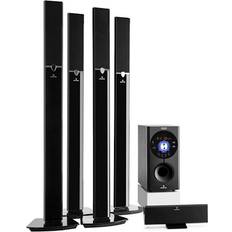 Oui - RCA (Line) Ensembles d'enceintes Auna Areal 653 5.1 Canaux 145 W RMS Bluetooth USB SD AUX