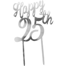 Bagetilbehør Dekora Happy 25th Kagedekoration