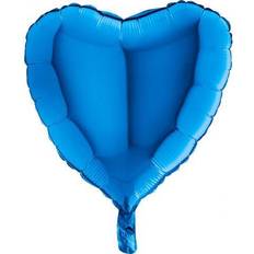 Sininen Eläin & Hahmo Ilmapallot Grabo 18000B-P Heart Shape Balloon Single Pack, Length-18 Inch, Colour-Blue, One Size