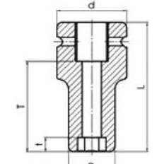 lang slagtop 1/2" x 13mm