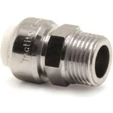 BROEN Tectite overgangsnippel 15 mm x 3/8" krom