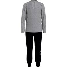 Tommy Hilfiger Indumenti da notte Tommy Hilfiger Basic Pant Jersey Pyjamas Set - Medium Grey/Black (UB0UB00406)