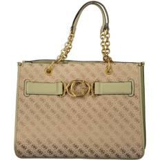 Guess Toteväskor Guess Aileen 4g Logo Shopper - Green