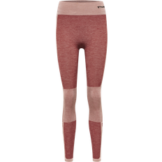 Dame - Rosa Tights Hummel Clea Seamless Mid Waist Tights Women - Withered Rose/Rose Tan Melange