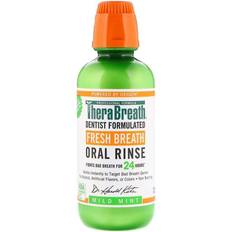 Alcohol-Free Toothbrushes, Toothpastes & Mouthwashes TheraBreath 24-Hour Fresh Breath Oral Rinse Mild Mint 473ml