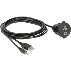 DeLock USB A/3.5mm-USB A/3.5mm Adapter M-F 2m