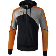 Fitness & Gym - Orange Outerwear Erima Premium One 2.0 Training Jacket with Hood Men - Black/Grey Marl/Neon Orange