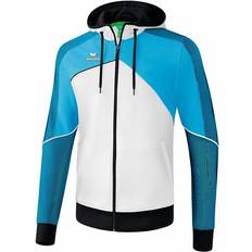 Fitness & Gymträning - Herr - Vita Jackor Erima Premium One 2.0 Training Jacket with Hood Men - White/Curacao/Black