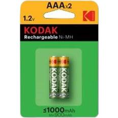 Genopladelig aaa batterier Kodak AAA Rechargeable 1000mAh Ni-MH 2-pack