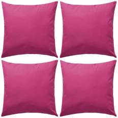 Carré Coussins de Décoration Complets vidaXL Oreiller d'Extérieur Décor Maison 4 pcs 45 x 45 cm Rose Coussin de Décoration Complet Rose (45x45cm)