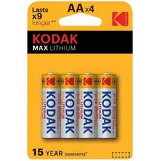 Kodak AA (LR06) Batterier & Laddbart Kodak Max Lithium AA 4-pack