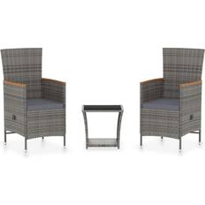 Utemöbler vidaXL 3059364 Loungeset, 1 Bord inkl. 2 Stolar
