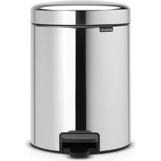 Brabantia NewIcon Cubo De Basura De Pedal De 5L Acero Brillante