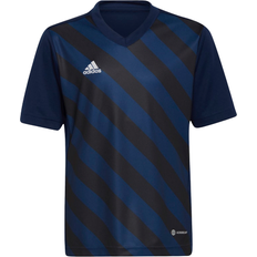 Adidas Kid's Entrada 22 Graphic Jersey - Team Navy Blue 2/Black