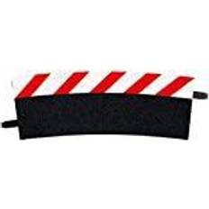 Carrera Ensembles d'Extensions Carrera 12 Bordures Extérieures pour les Courbes 4/15 degrés avec 2 Embouts d'extrémité Noir Rouge