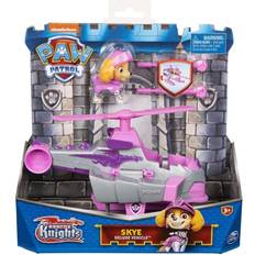 Plastica Auto Paw Patrol 6063586, Rescue Knights Skye Transforming Car with Collectible Action Figure, Kids’ Toys for Ages 3 and up