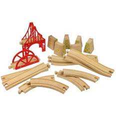 Madera Extensiones de Vía de Tren Bigjigs Bridge Expansion Kit järnvägar 90558