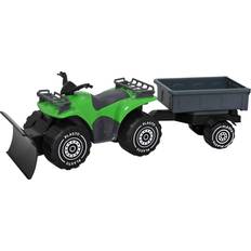 Atv trailer Plasto Grön Fyrhjuling med Plog & Släp grön, 45 cm