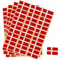 Creativ Company Selvklæbende danske flag, 15 x 22 mm, pakke a 72 stk