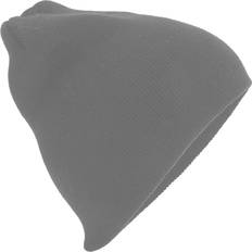 Beechfield Plain Basic Knitted Winter Beanie Hat - Graphite Grey