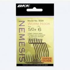 1/0 Esche da Pesca BKK Nemesis Worm Hook N.1/0 amo offset wide-gap