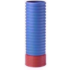 Uponor PP opføringsrør 315x6000mm, BLÅ korrugeret, med muffe