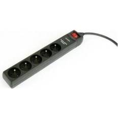 Överspänningsskydd Energenie Power strip 1,8M black 5 sockets