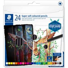 Svarte Fargeblyanter Staedtler 149C C24 ST Super Soft Colouring Pencils, Multicoloured