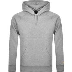 Carhartt Tops Carhartt Hooded Chase Sweatshirt - Grey Heather/Gold