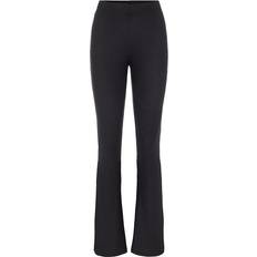 Kangas - Nainen Housut Pieces Toppy Flared Trousers - Black