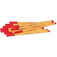 Rojo Rotuladores finos Stabilo Fineliner Point 88 0.4mm Red 10-pack