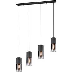 Glas Deckenleuchten Trio Lighting Robin Smoke Pendelleuchte 10cm