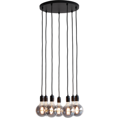 7 Pærer Pendler Nielsen Light K9 Cluster Black Pendel 40cm