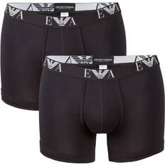 Emporio Armani Cotton Boxer Briefs 2-pack - Black