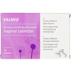 Intimprodukter Håndkøbsmedicin Valmed Vaginal 12 stk Stikpiller, Tablet, Vagitorier