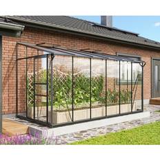 Polycarbonate - Polykarbonat Väggväxthus Vitavia Ida 7.8m² Aluminium Polycarbonate