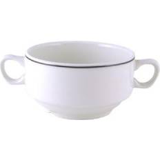 Black Soup Bowls Churchill Black Line Soup Bowl 24pcs 0.398L