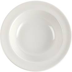 Porcelain Soup Plates Churchill Plain Whiteware Soup Plate 28cm 12pcs