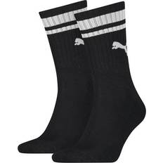 Puma Women Underwear Puma Unisex Crew Heritage Stripe Socks 2-pack - Black