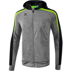 Erima Liga 2.0 Training Jacket with Hood Kids - Grey Marl/Black/Green Gecko