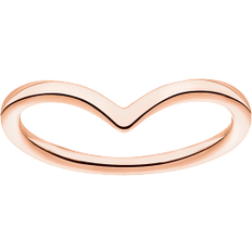 Rose Gold Plated Rings Thomas Sabo V-Shape Ring - Rose Gold