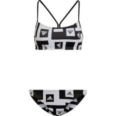 Adidas Women Bikini Sets adidas Women's Logo Graphic Bikini Set - White/Black