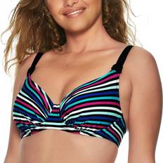 Wiki Alicante Full Cup Bikini Top - Black Striped