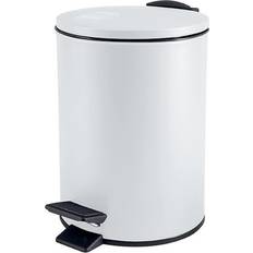 Blanc Poubelles à pédale Spirella Adelar (10.20277)