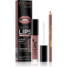 Eveline Cosmetics Oh My Lips Liquid Matt Lip Kit 02 Milky Chocolate 4,5 ml 1 stk