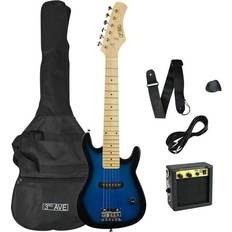 Plastikspielzeug Spielzeuggitarren 3RD AVENUE STX30BBPK Junior Electric Guitar Bundle Blueburst