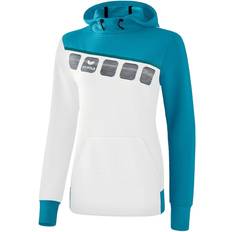 Erima 5-C Hoody Women - White/Oriental Blue/Colonial Blue