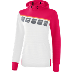 Mujer Suéteres Erima 5-C Hoody Women - White/Love Rose/Peach