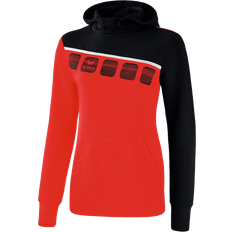 Erima 5-C Hoody Women - Red/Black/White