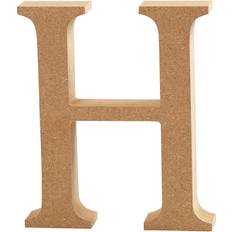 Creativ Company Bogstav H, H: 8 cm, tykkelse 1,5 cm, MDF, 1stk